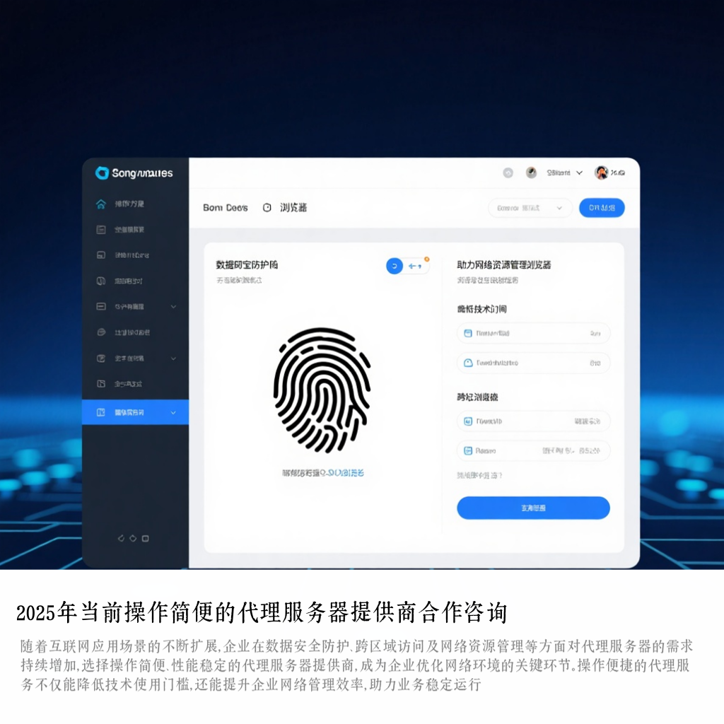 2025年当前操作简便的代理服务器提供商合作咨询