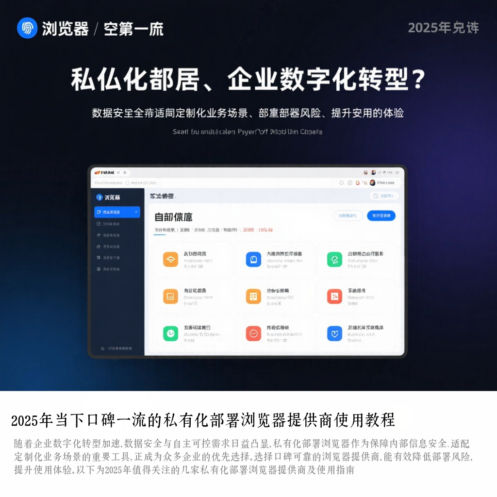 2025年当下口碑一流的私有化部署浏览器提供商使用教程
