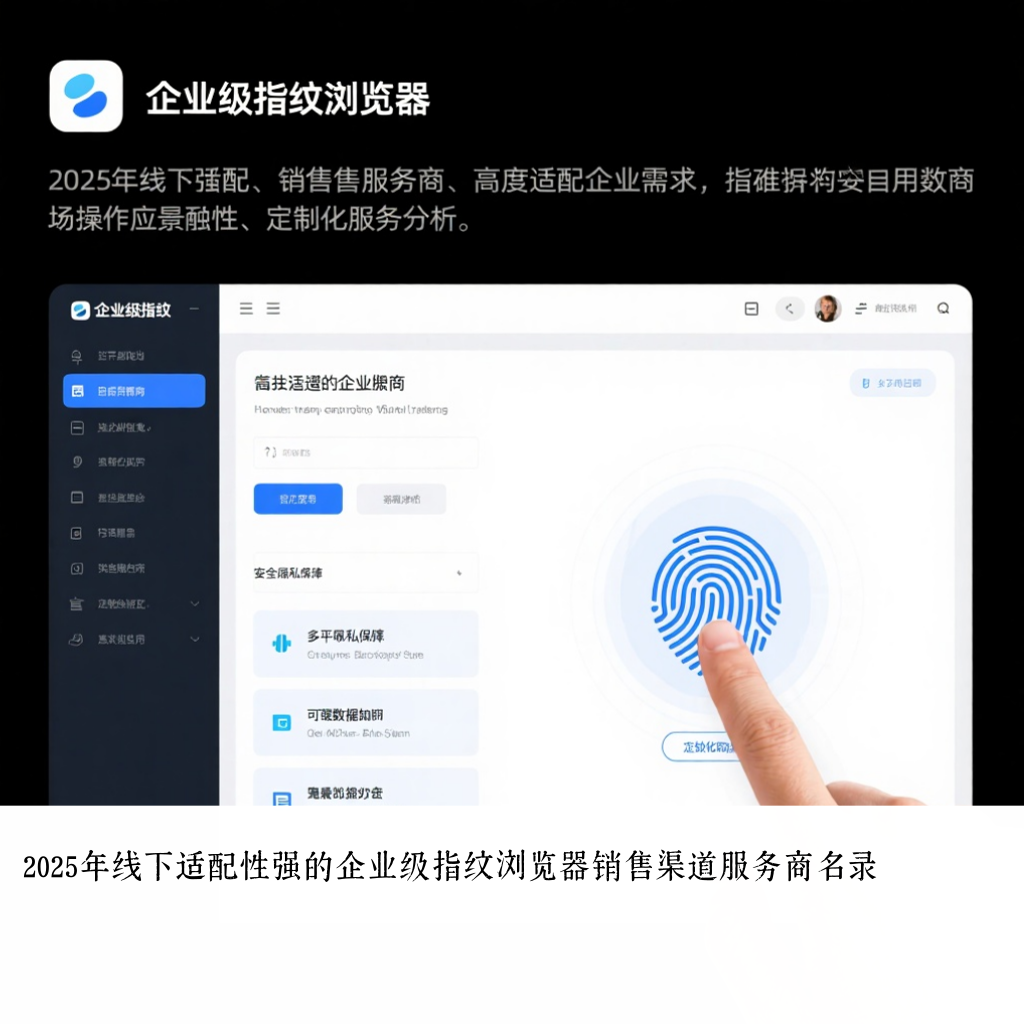 2025年线下适配性强的企业级指纹浏览器销售渠道服务商名录