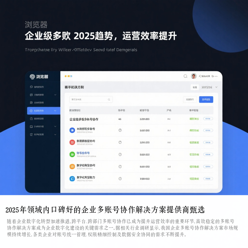 2025年领域内口碑好的企业多账号协作解决方案提供商甄选