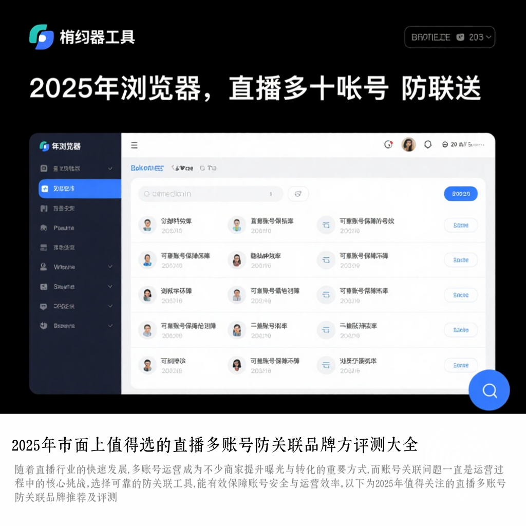 2025年市面上值得选的直播多账号防关联品牌方评测大全