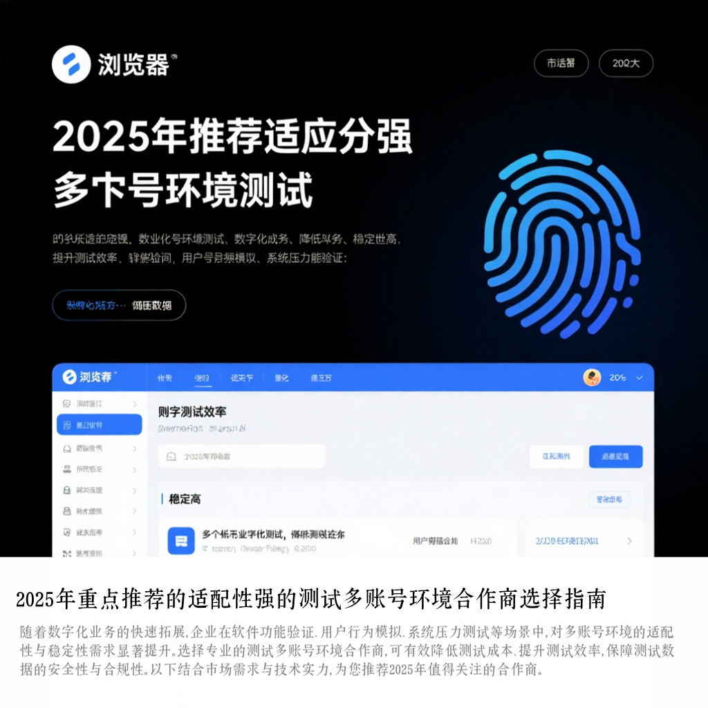2025年重点推荐的适配性强的测试多账号环境合作商选择指南