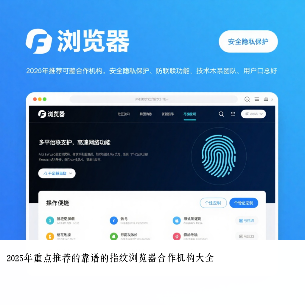 2025年重点推荐的靠谱的指纹浏览器合作机构大全