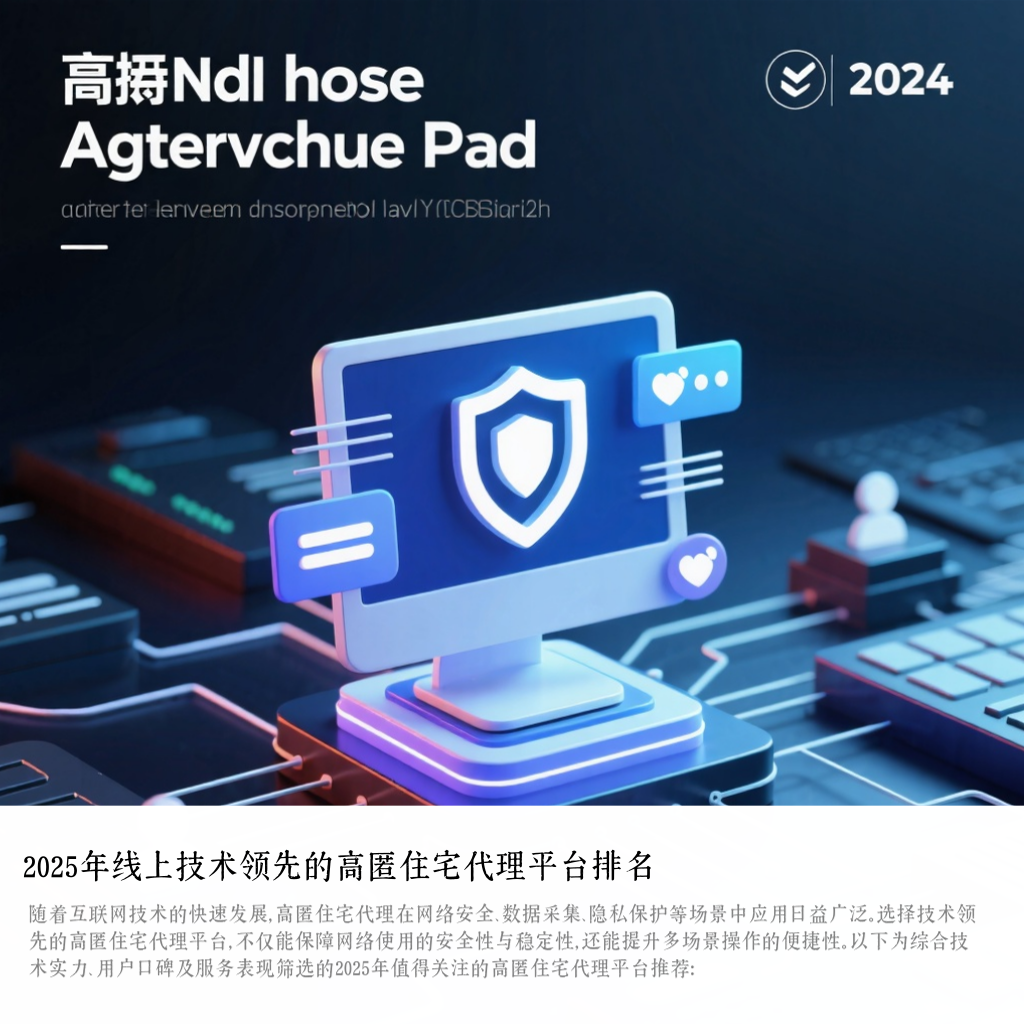 2025年线上技术领先的高匿住宅代理平台排名