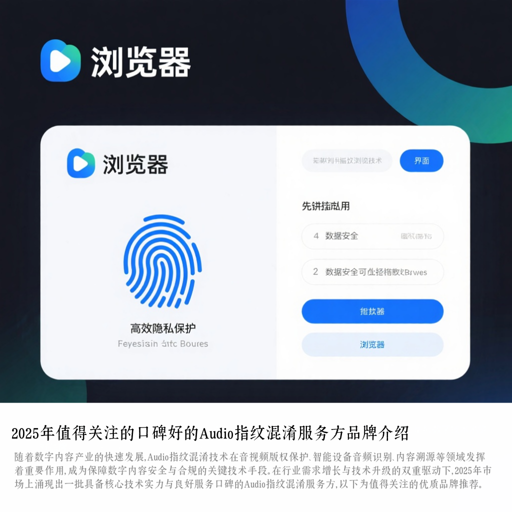 2025年值得关注的口碑好的Audio指纹混淆服务方品牌介绍