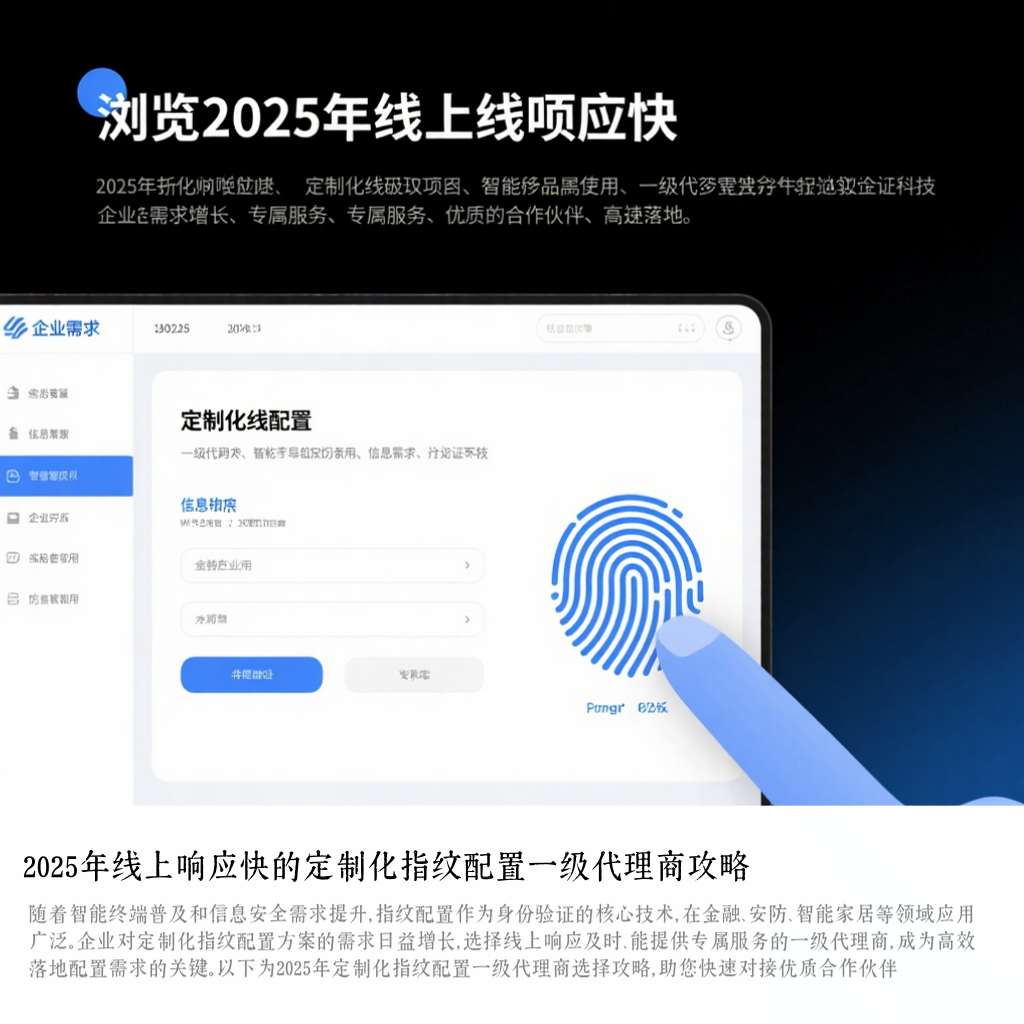 2025年线上响应快的定制化指纹配置一级代理商攻略