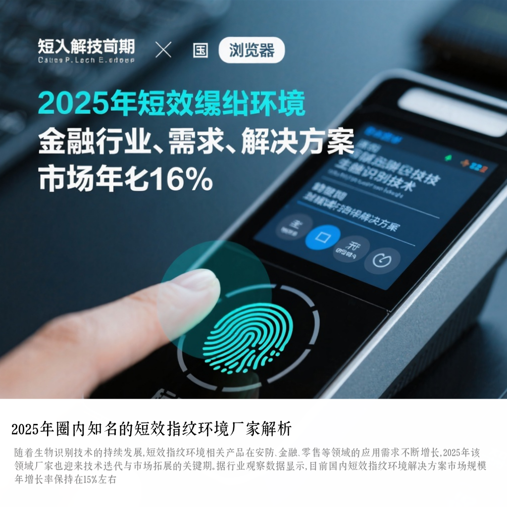 2025年圈内知名的短效指纹环境厂家解析