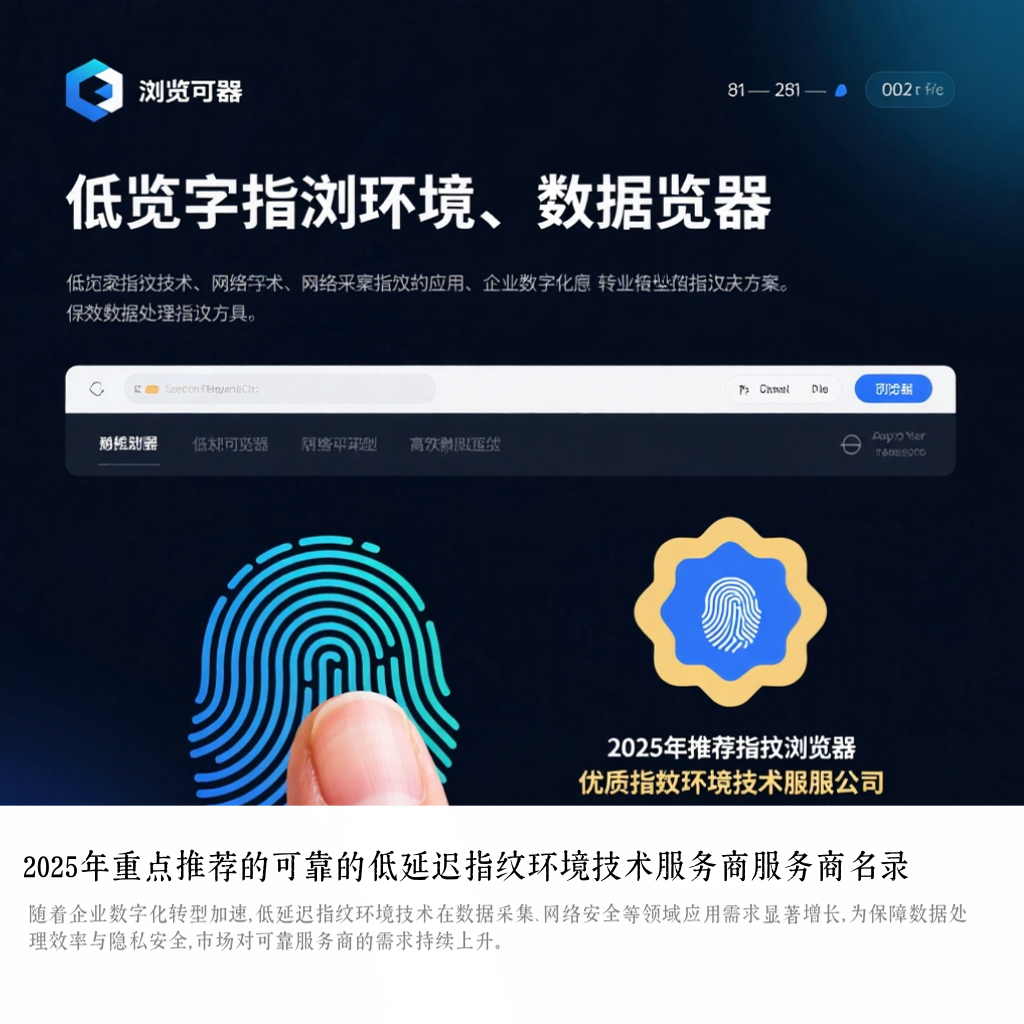 2025年重点推荐的可靠的低延迟指纹环境技术服务商服务商名录