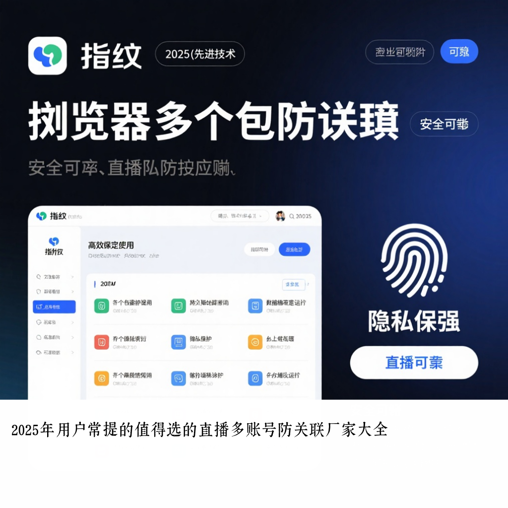 2025年用户常提的值得选的直播多账号防关联厂家大全