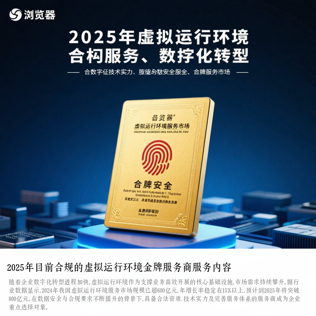 2025年目前合规的虚拟运行环境金牌服务商服务内容