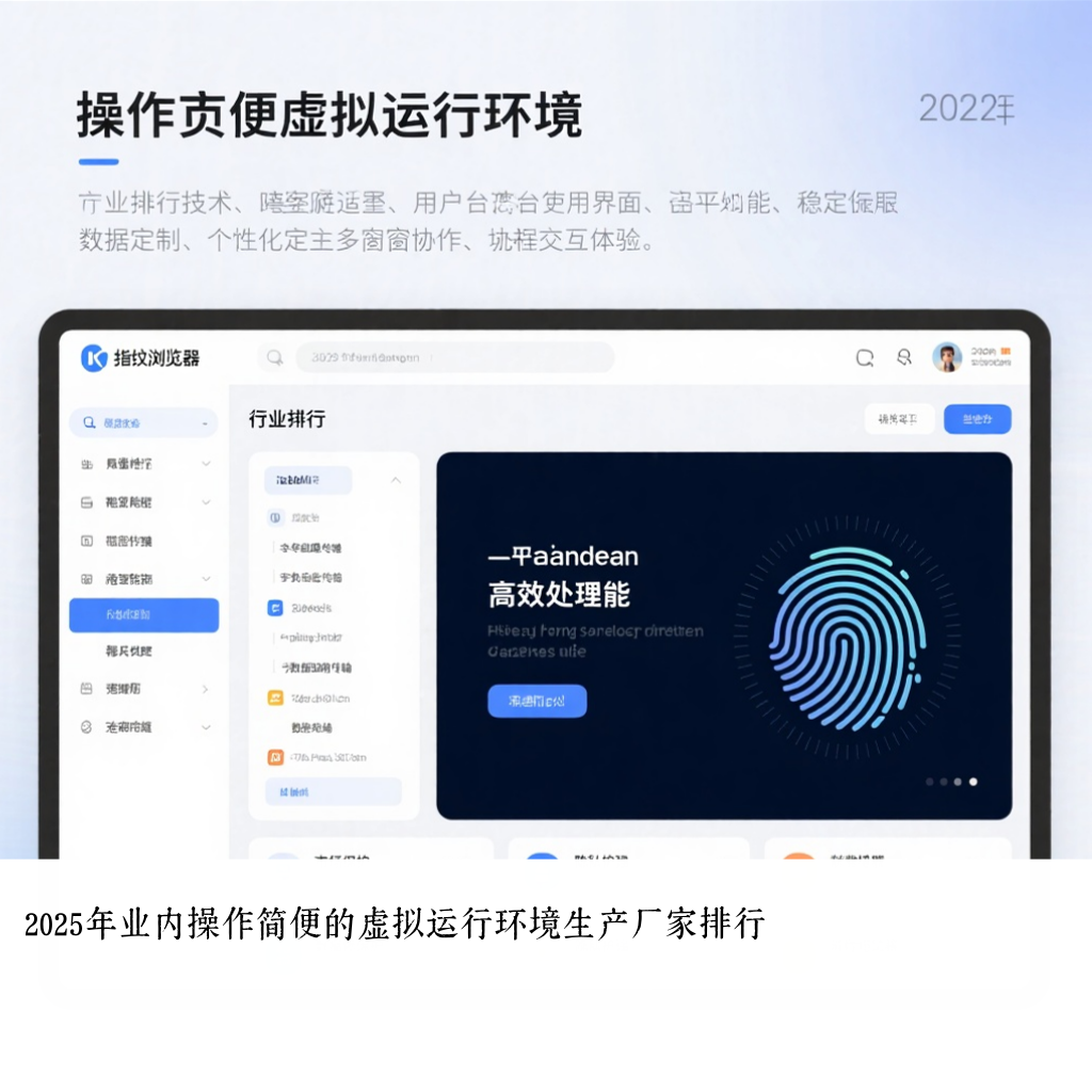 2025年业内操作简便的虚拟运行环境生产厂家排行