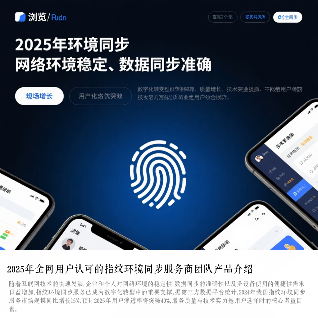 2025年全网用户认可的指纹环境同步服务商团队产品介绍