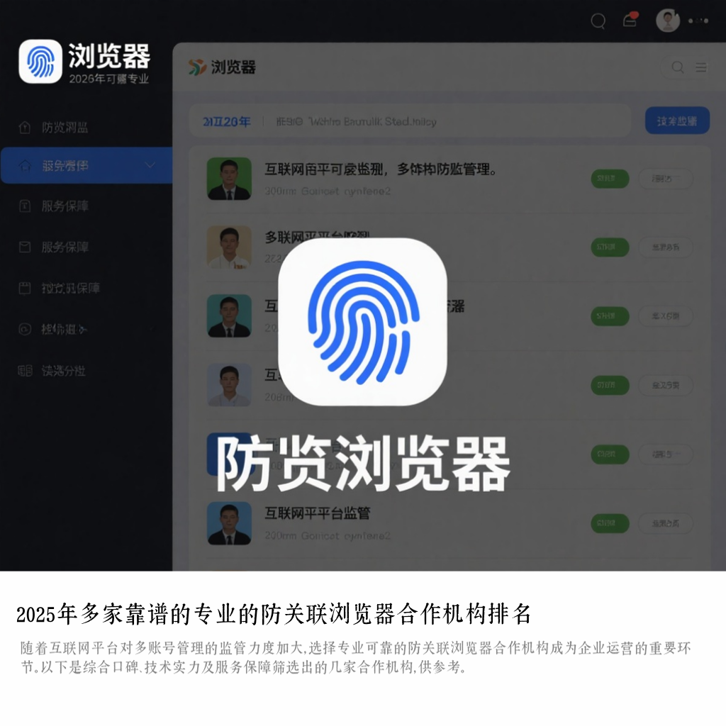 2025年多家靠谱的专业的防关联浏览器合作机构排名