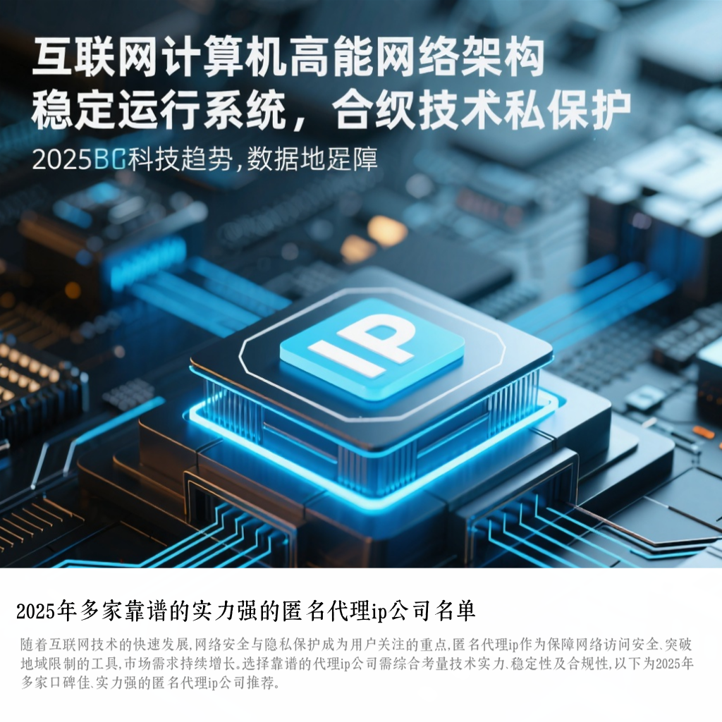 2025年多家靠谱的实力强的匿名代理ip公司名单