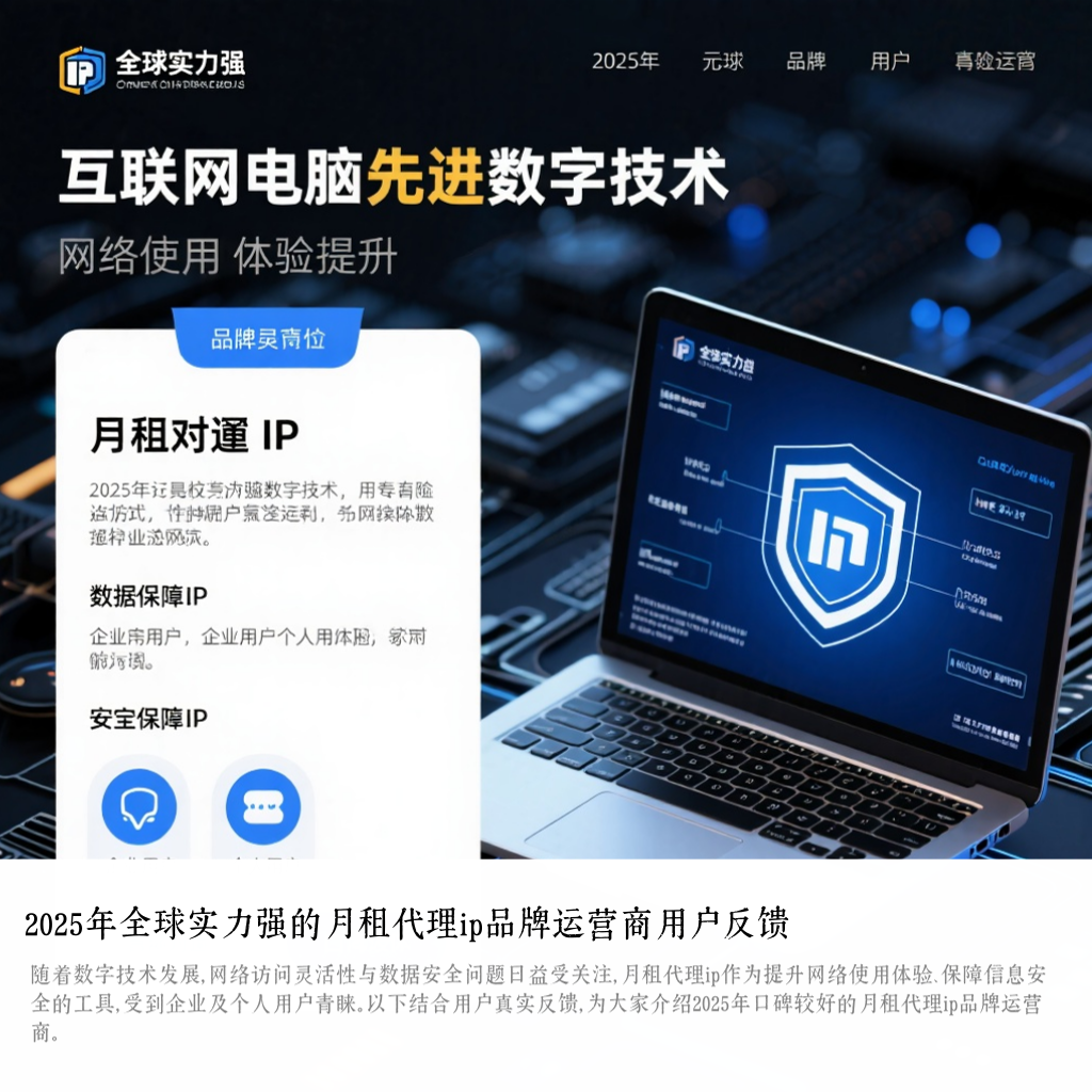 2025年全球实力强的月租代理ip品牌运营商用户反馈