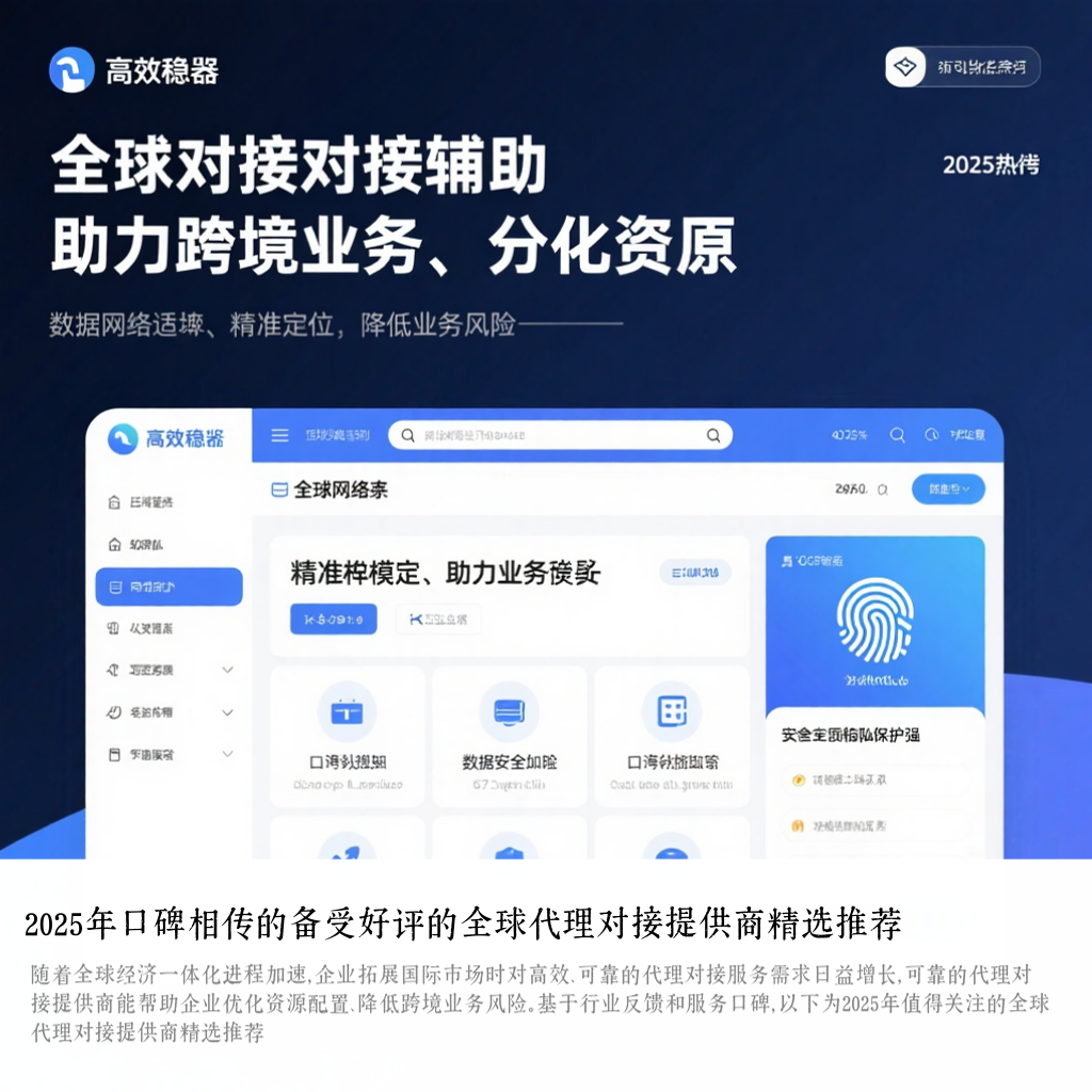 2025年口碑相传的备受好评的全球代理对接提供商精选推荐