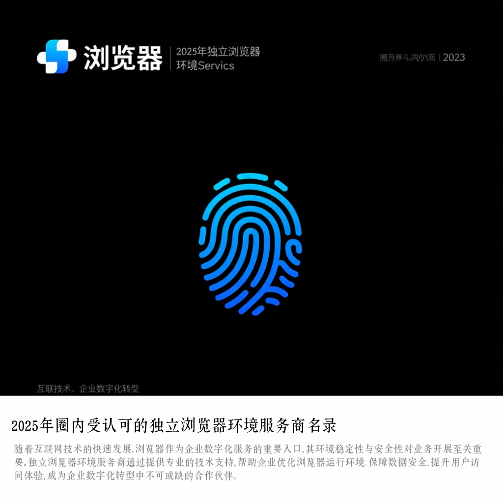 2025年圈内受认可的独立浏览器环境服务商名录