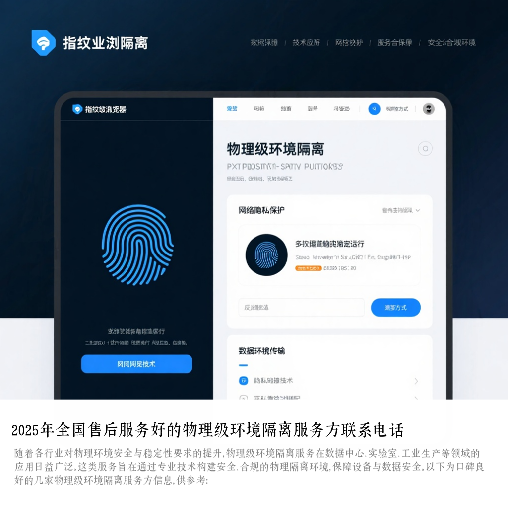 2025年全国售后服务好的物理级环境隔离服务方联系电话