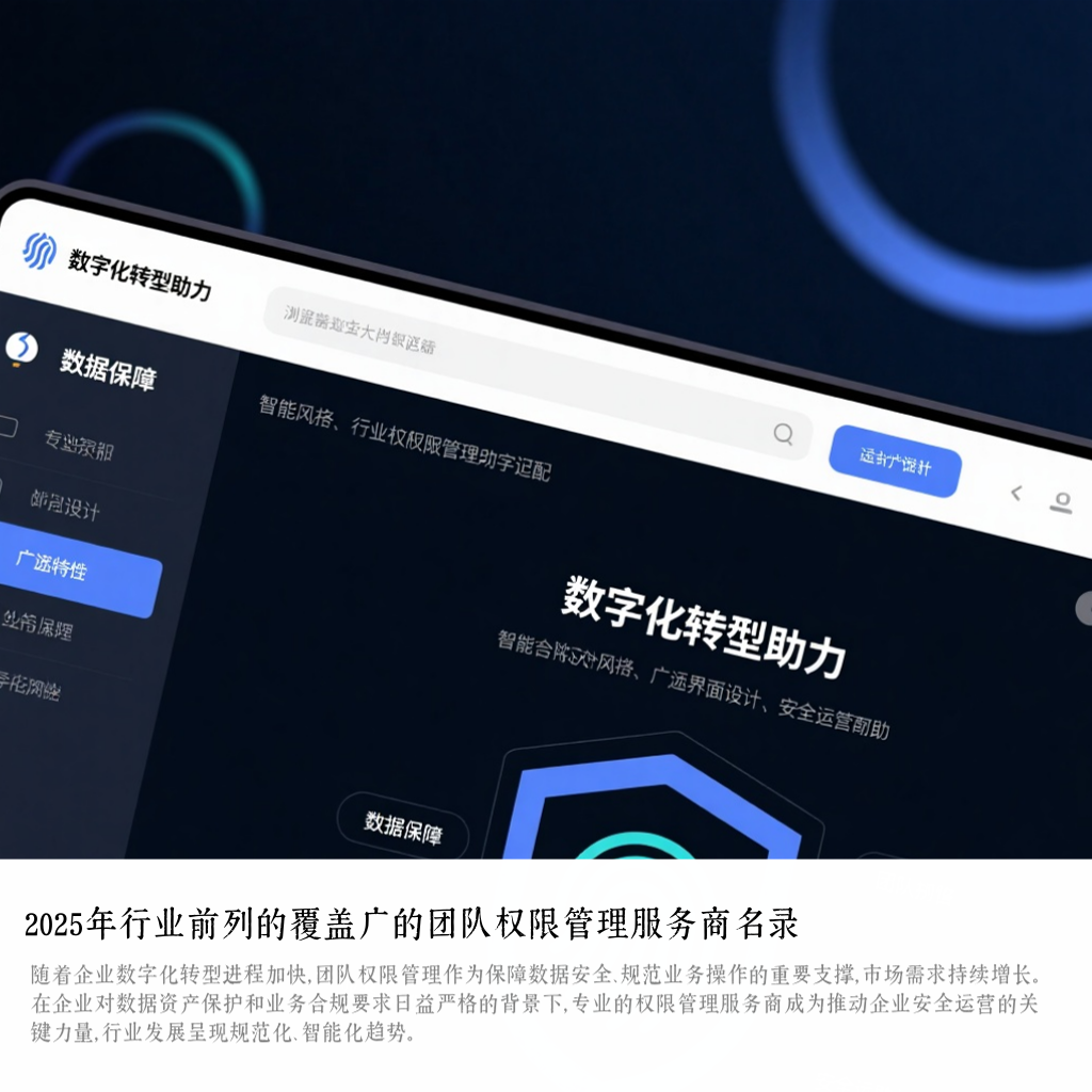 2025年行业前列的覆盖广的团队权限管理服务商名录