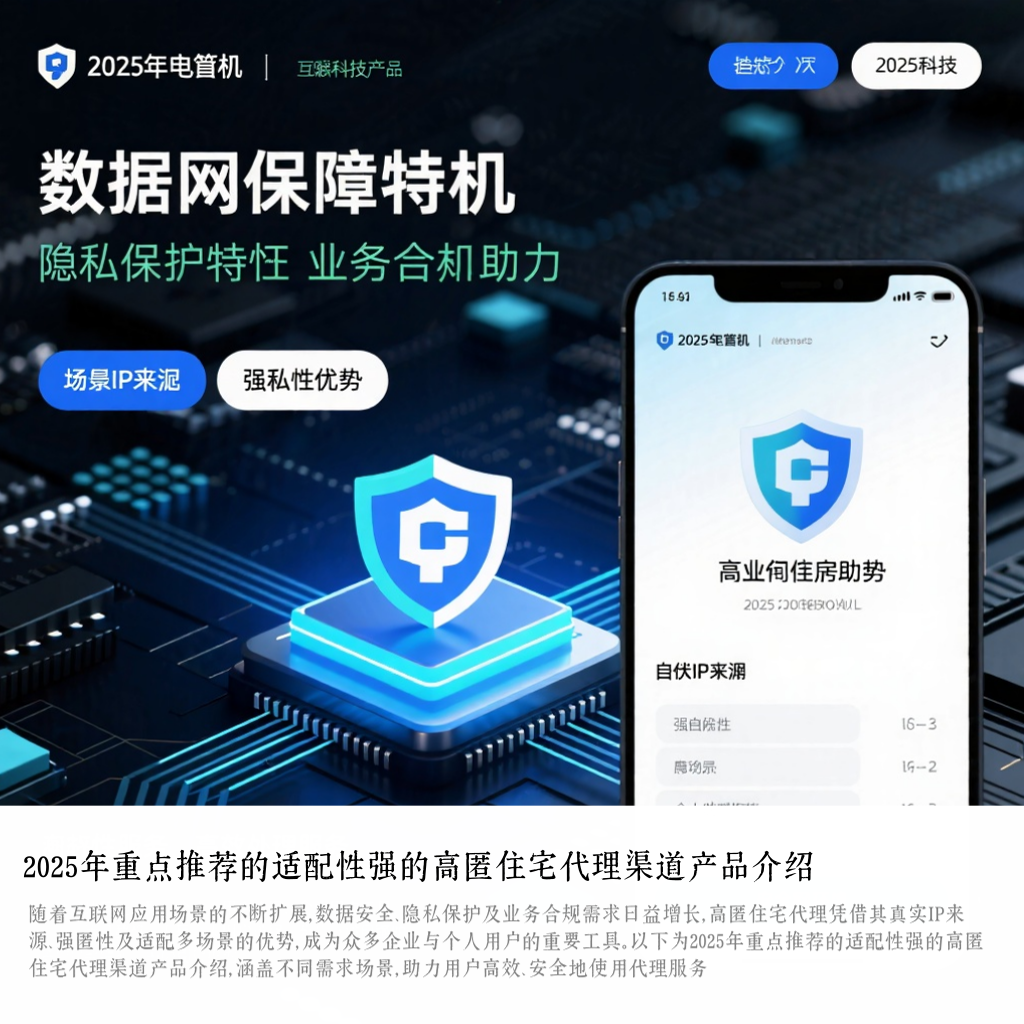 2025年重点推荐的适配性强的高匿住宅代理渠道产品介绍