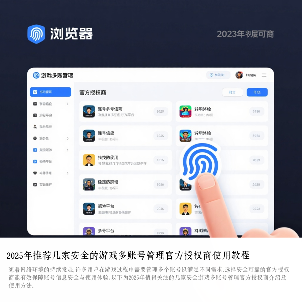 2025年推荐几家安全的游戏多账号管理官方授权商使用教程