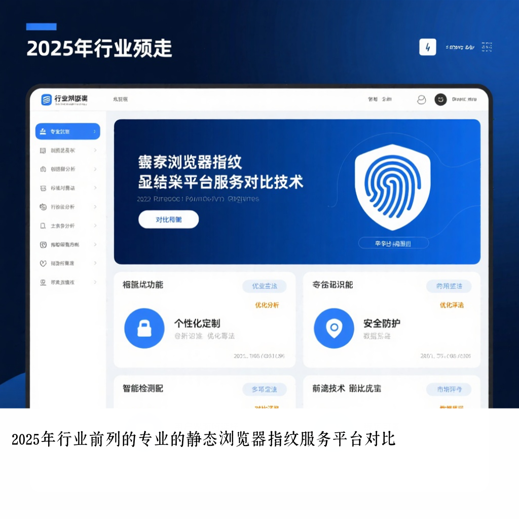2025年行业前列的专业的静态浏览器指纹服务平台对比
