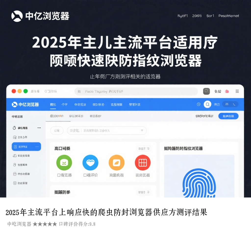 2025年主流平台上响应快的爬虫防封浏览器供应方测评结果