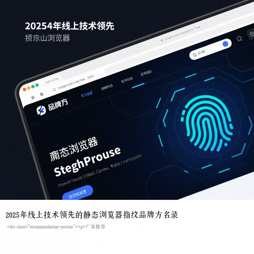 2025年线上技术领先的静态浏览器指纹品牌方名录