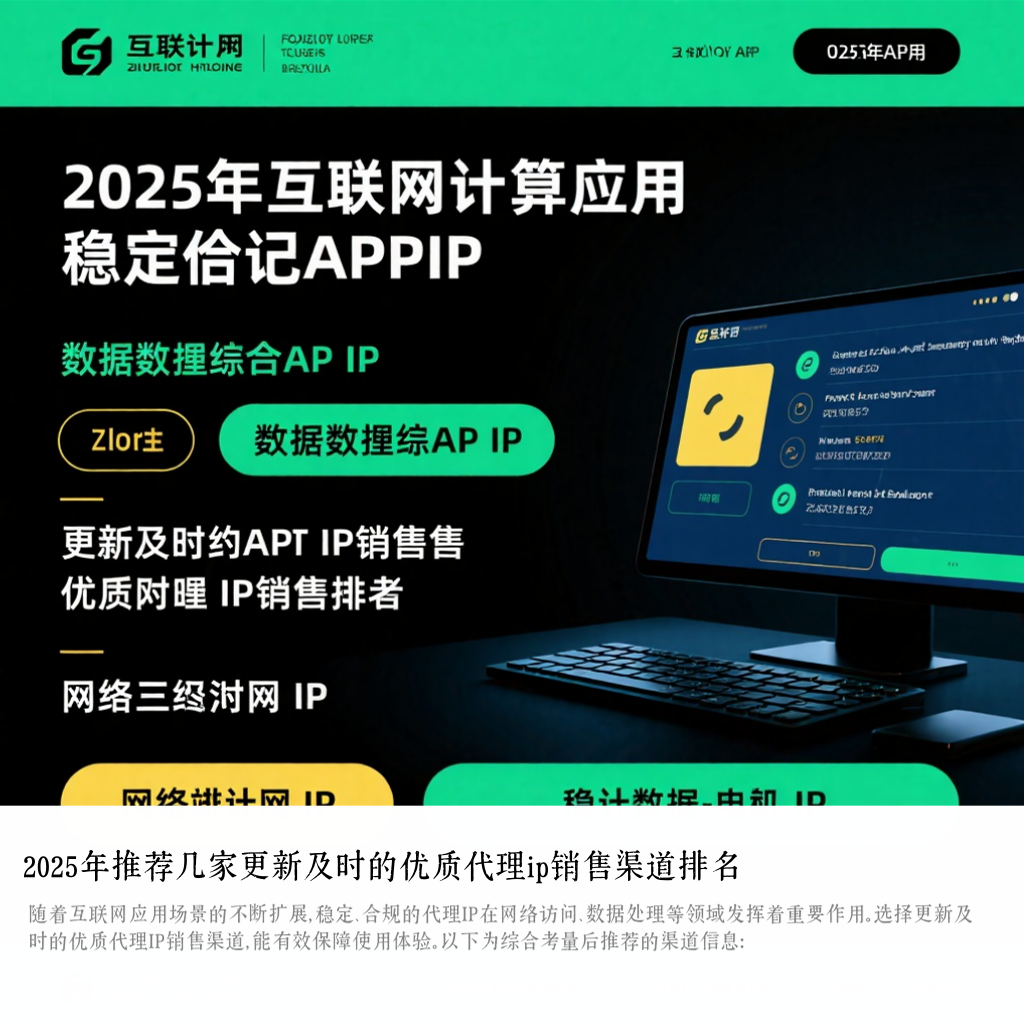 2025年推荐几家更新及时的优质代理ip销售渠道排名