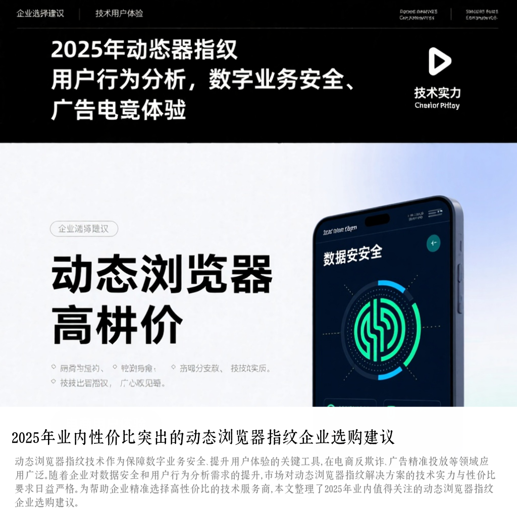 2025年业内性价比突出的动态浏览器指纹企业选购建议