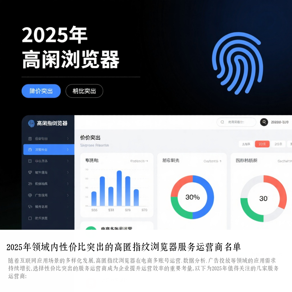 2025年领域内性价比突出的高匿指纹浏览器服务运营商名单