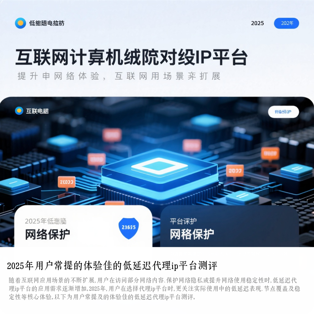 2025年用户常提的体验佳的低延迟代理ip平台测评