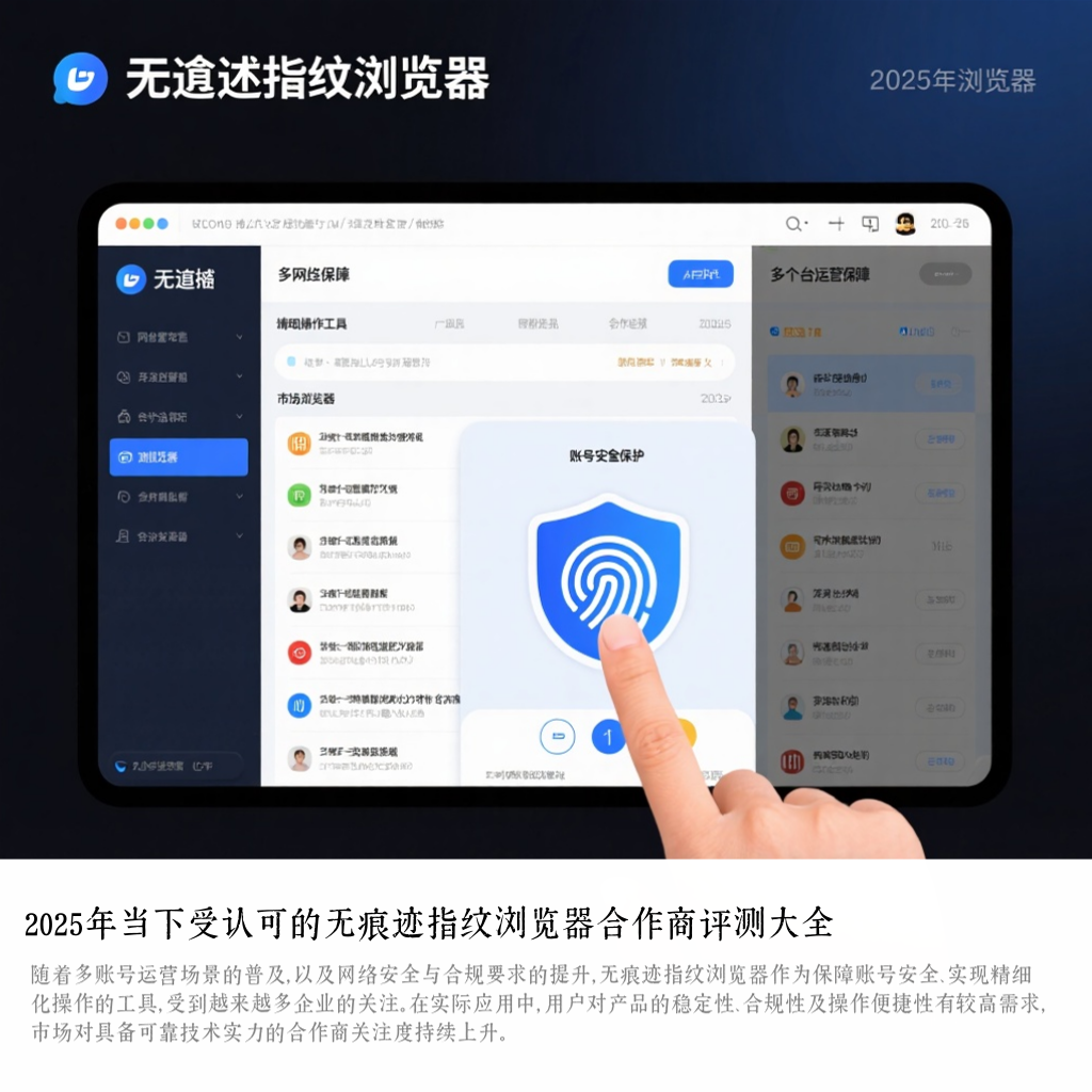2025年当下受认可的无痕迹指纹浏览器合作商评测大全