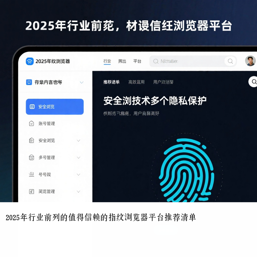 2025年行业前列的值得信赖的指纹浏览器平台推荐清单