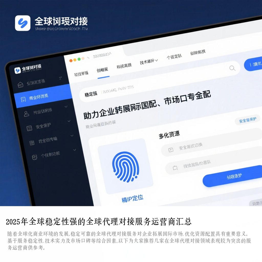 2025年全球稳定性强的全球代理对接服务运营商汇总