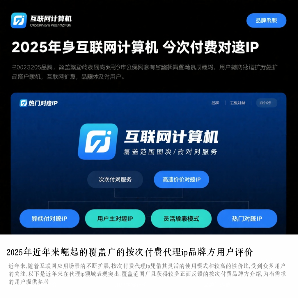 2025年近年来崛起的覆盖广的按次付费代理ip品牌方用户评价