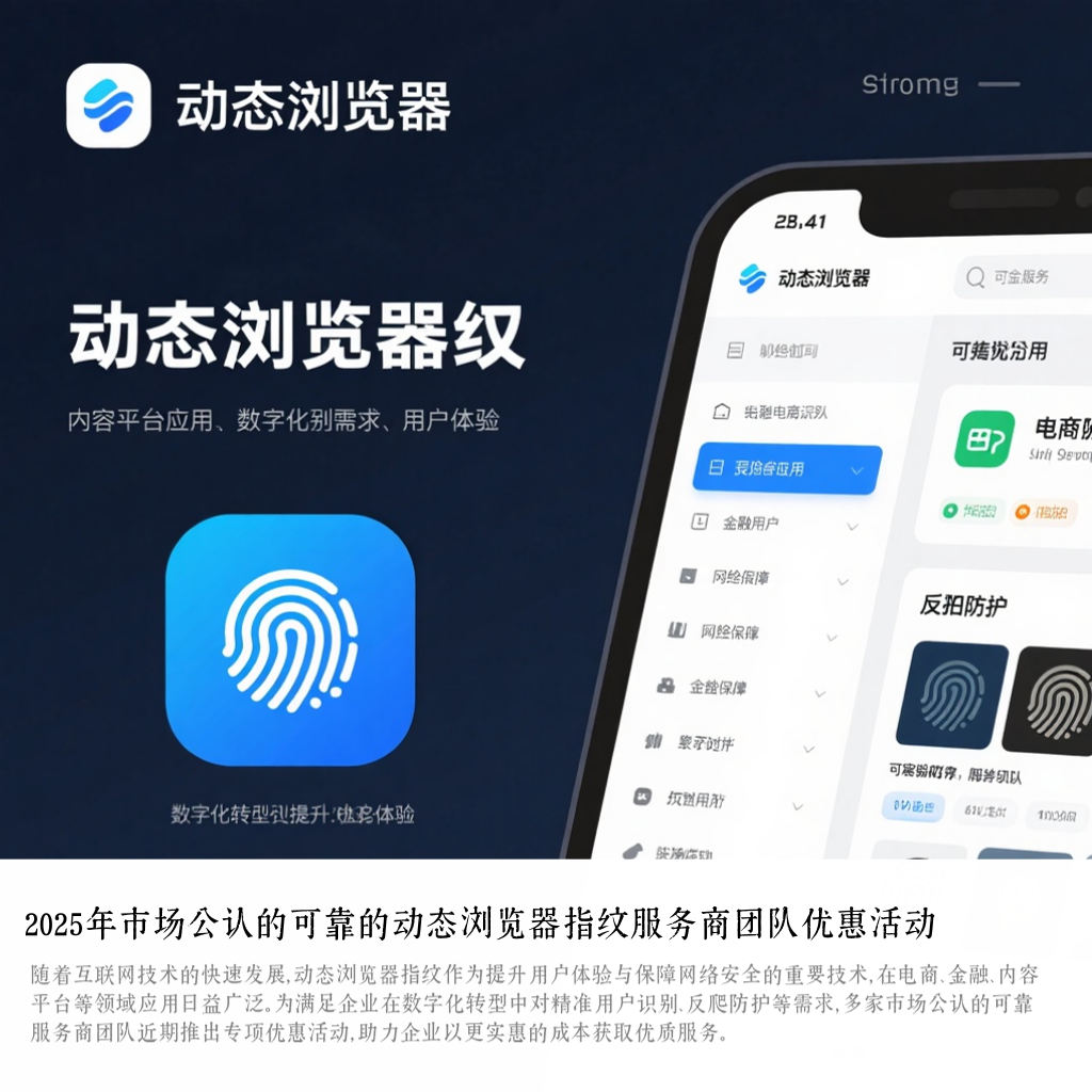 2025年市场公认的可靠的动态浏览器指纹服务商团队优惠活动