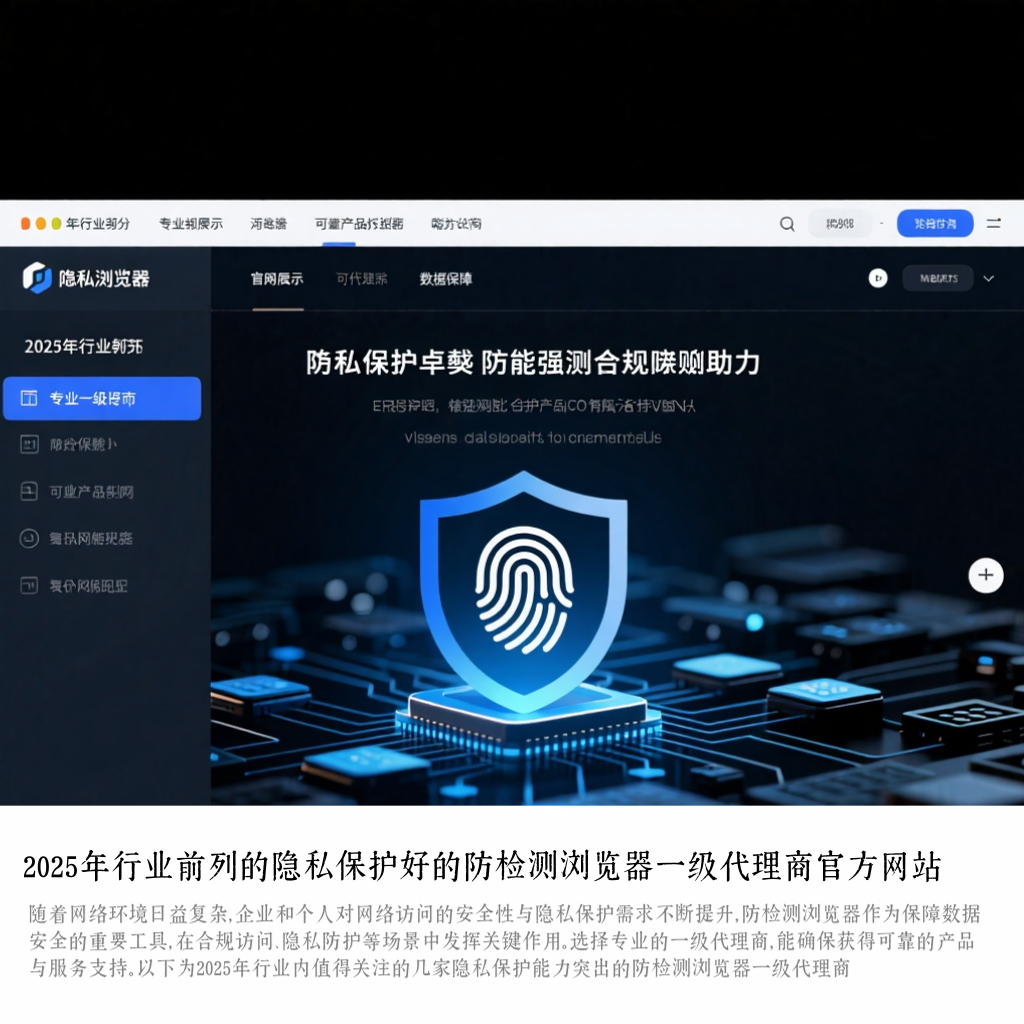 2025年行业前列的隐私保护好的防检测浏览器一级代理商官方网站
